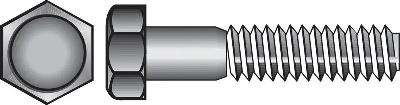 1/4-20 In. D X 1-1/4 In. L Stainless Steel Hex Head Cap Screw 100 Pk