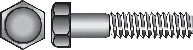 1/4-20 In. D X 2-1/2 In. L Stainless Steel Hex Head Cap Screw 50 Pk
