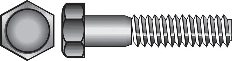 5/16-18 In. D X 2 In. L Stainless Steel Hex Head Cap Screw 100 Pk