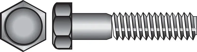 3/8-16 In. D X 4 In. L Steel Hex Head Cap Screw 25 Pk