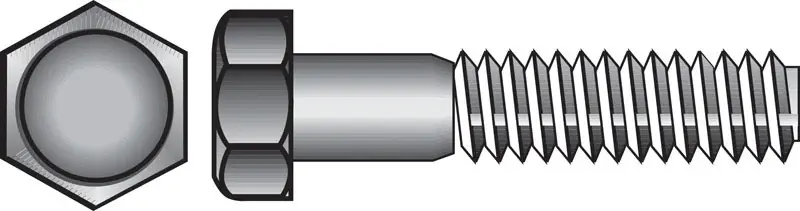 3/8-16 In. D X 4-1/2 In. L Steel Hex Head Cap Screw 25 Pk