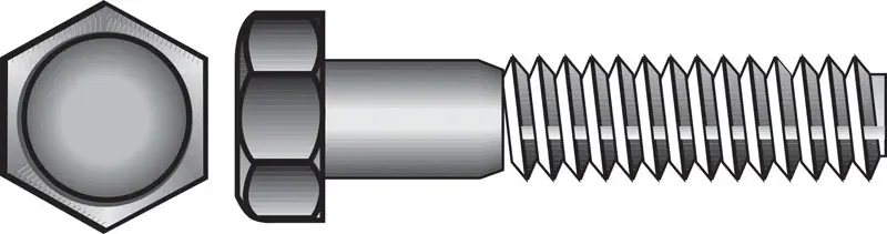 3/8-16 In. D X 5 In. L Steel Hex Head Cap Screw 25 Pk