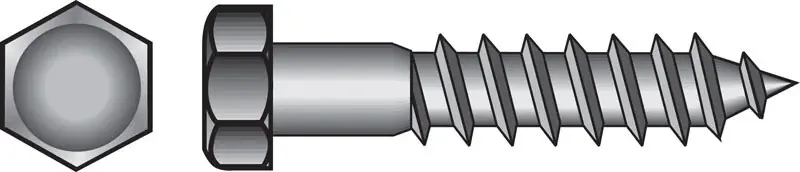 3/8 In. X 1-1/2 In. L Hex Stainless Steel Lag Screw 25 Pk