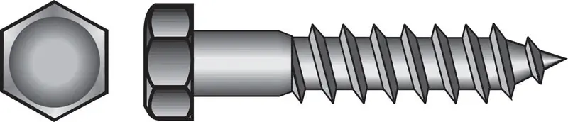 Hillman 1/2 In. X 2 In. L Hex Stainless Steel Lag Screw 25 Pk