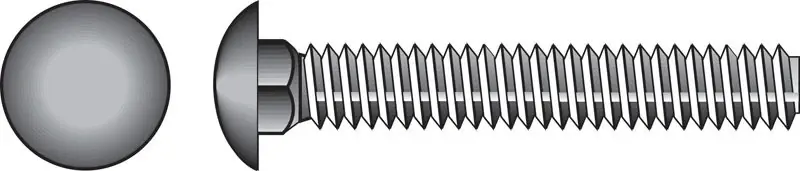 Hillman 1/4 In. Dia. X 3-1/2 In. L Stainless Steel Carriage Bolt 25 Pk