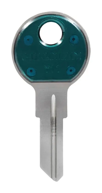Colorplus Traditional Key House/office Key Blank Single Green/silver