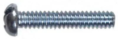 No. 6-32 Ga. X 1-1/4 In. L Combination Round Head Zinc-plated Steel Machine Screws 100 Pk