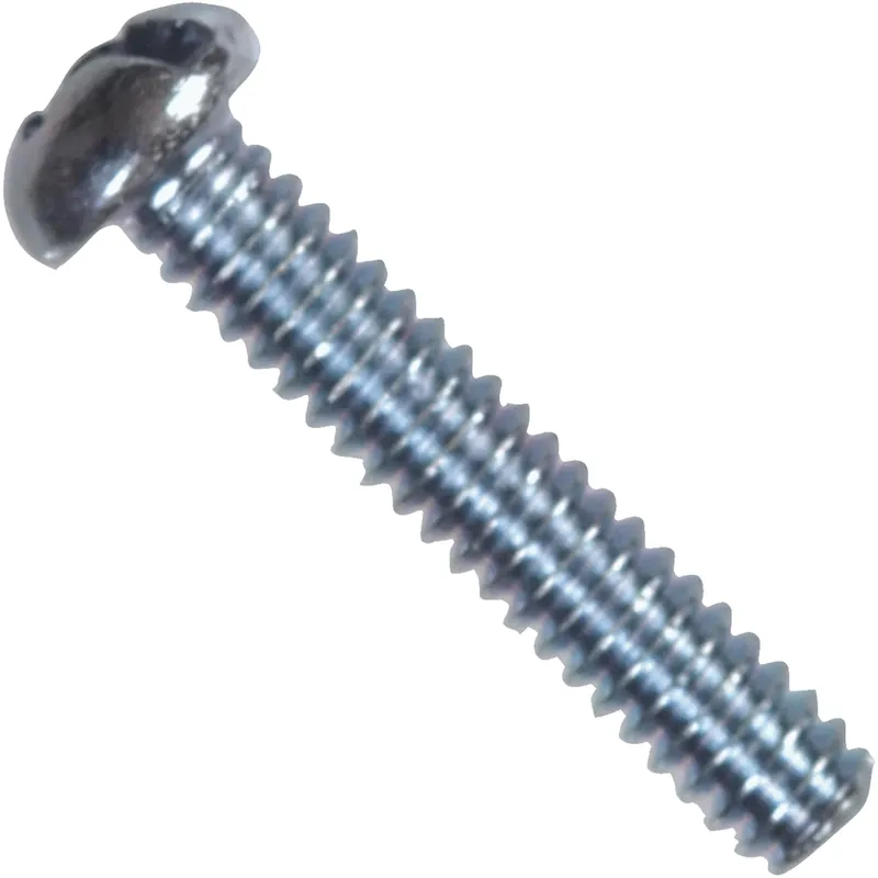 No. 1/4-20 Ga. X 3/4 In. L Combination Round Head Zinc-plated Steel Machine Screws 100 Pk