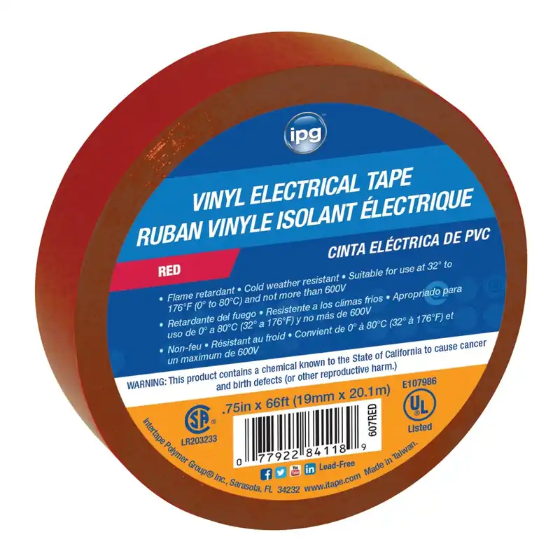 .5in. X 60ft. Red Vinyl Electrical Tape 85832