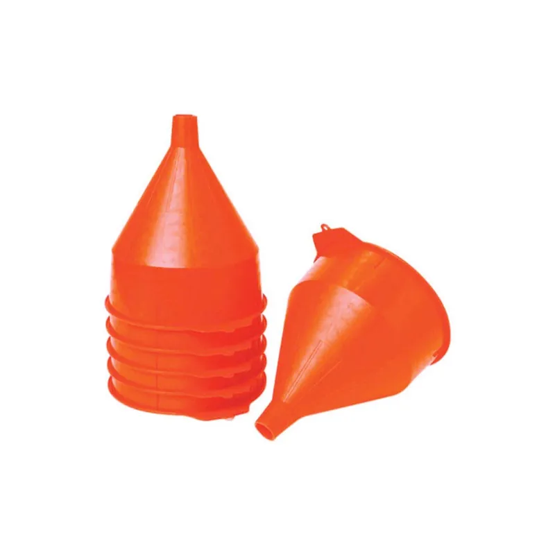 Little Giant Orange 10-1/2 In. H Plastic 192 Oz Funnel