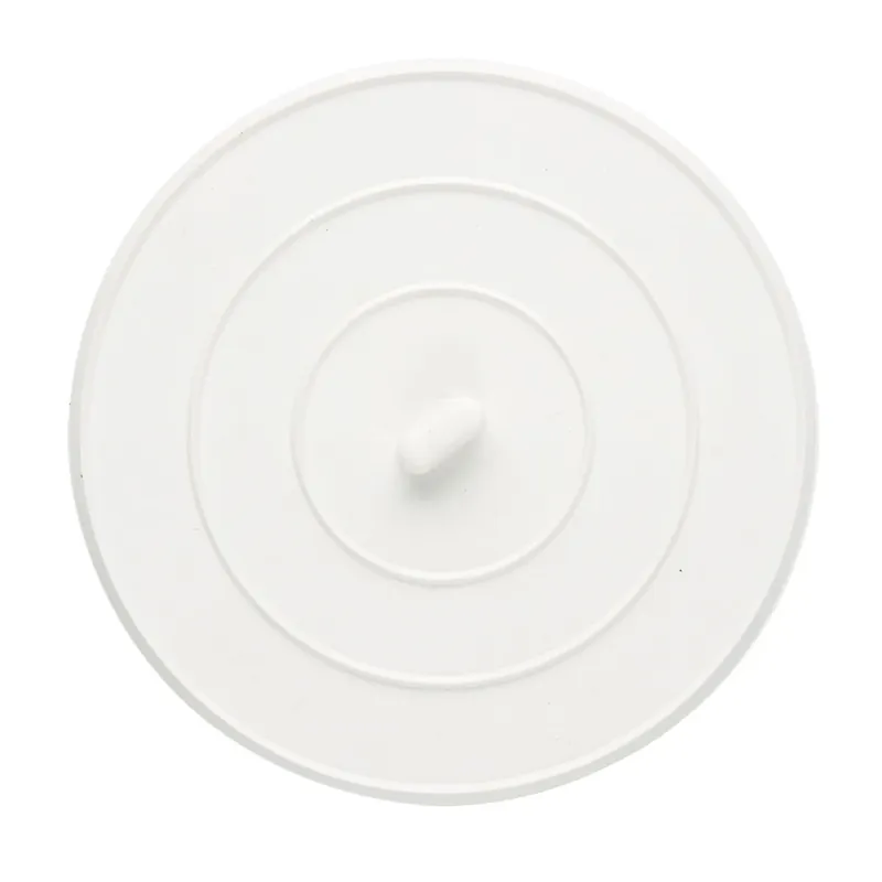 5 In. White Rubber Sink Stopper