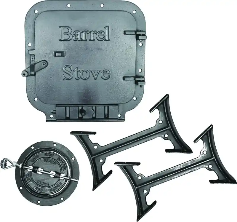 Us Stove Iron Elegant Barrel Stove Kit