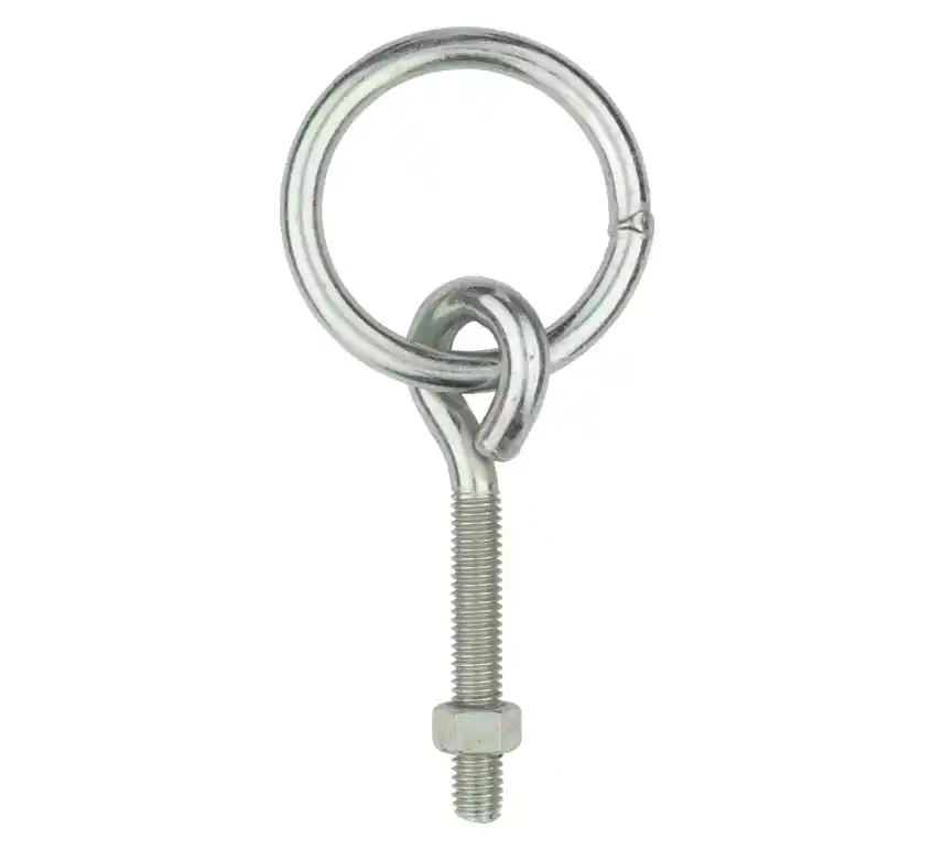 Small Zinc-plated Silver Steel 3-3/4 In. L Ring With Eye Bolt 160 Lb 1 Pk