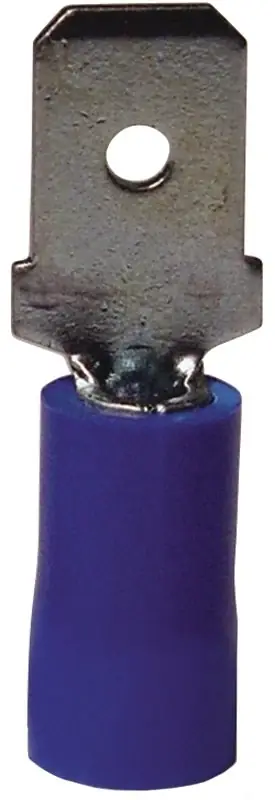 16-14 Ga. Insulated Wire Male Disconnect Blue 18 Pk