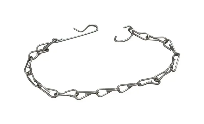 9 Inch Silver Metal Flapper Chain For Universal Toilet Fit