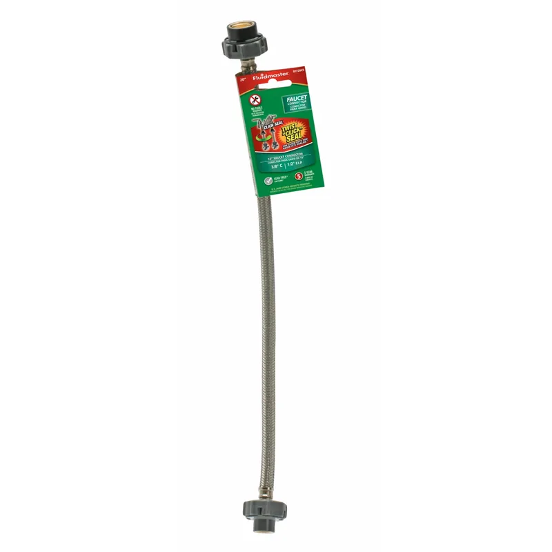 3/8 In. Compression X 1/2 In. D Fip 30 In. Stainless Steel Supply Line