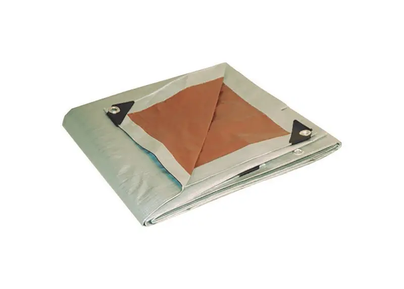 Dry Top 20 Ft. W X 30 Ft. L Heavy Duty Polyethylene Reversible Tarp Brown/silver