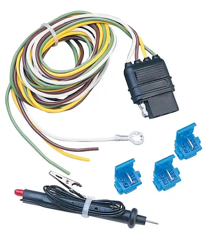 46105 4 Flat Universal Vehicle Wiring Kit With Splice Connectors