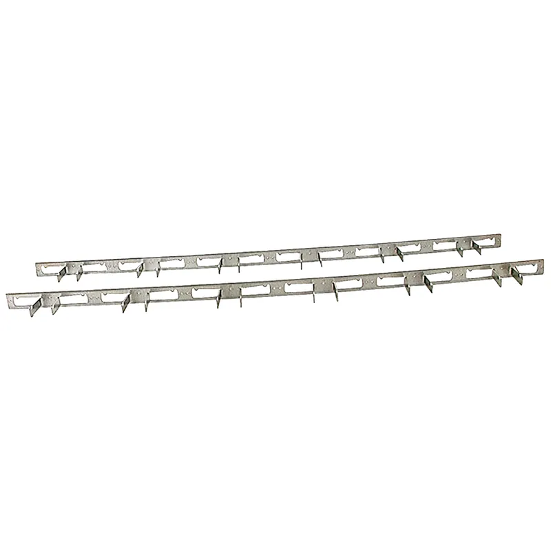 48 In. L Zinc-plated Silver Steel Tool Rack Hook Rack 1 Pk