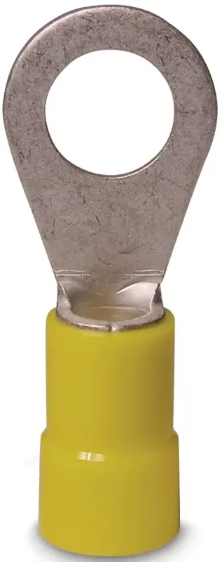 12-10 Ga. Insulated Wire Ring Terminal Yellow 13 Pk