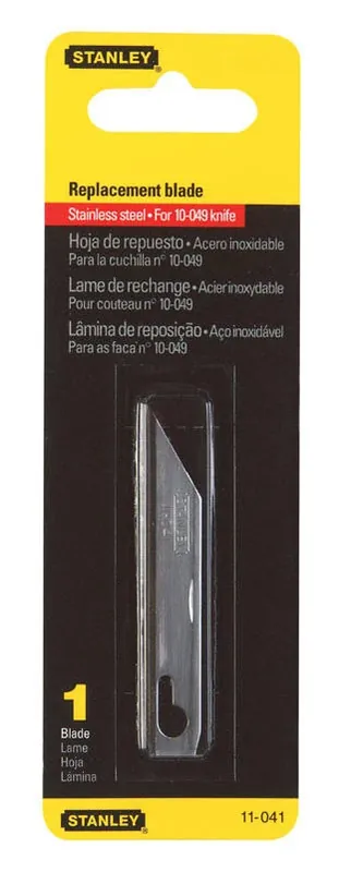 Stanley Stainless Steel Utility Replacement Blade 2-9/16 In. L 1 Pc