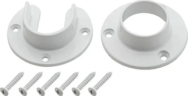 1.31 In. L X 1.31 In. D Steel Closet Flange Set