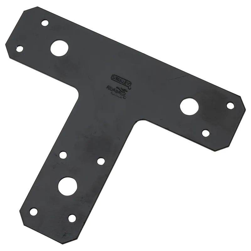 T-plate, Black, 6 X 5 In.