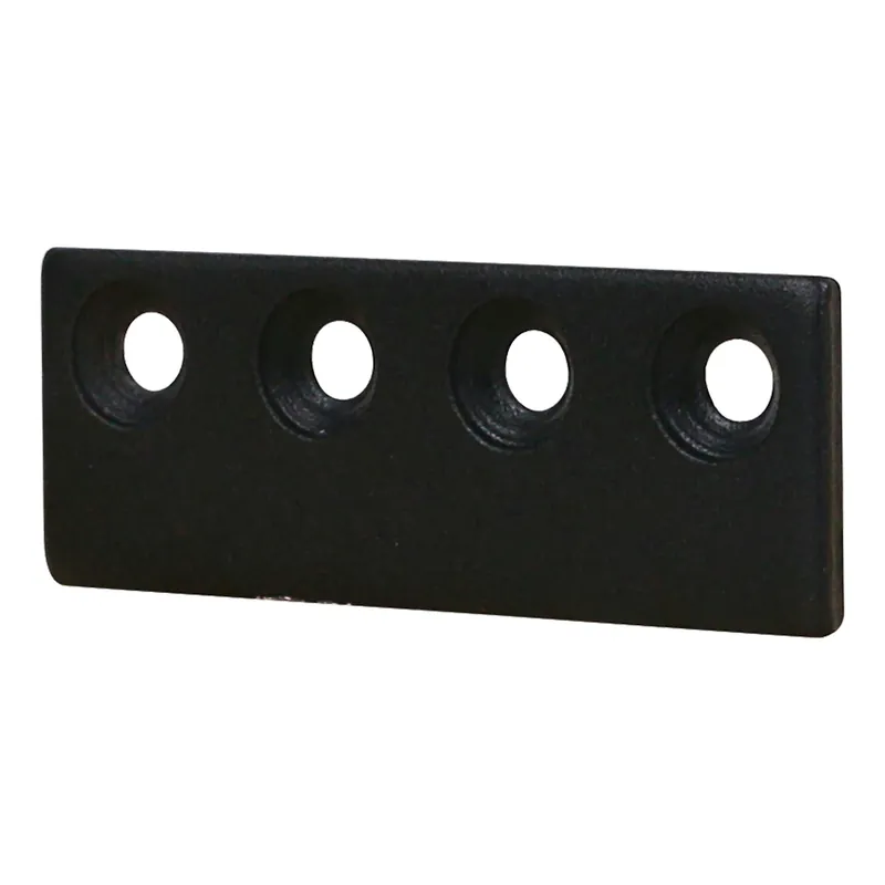 5/8 In. D X 3-1/8 In. L Matte Black Steel Sliding Door Hardware Connecting Adapter