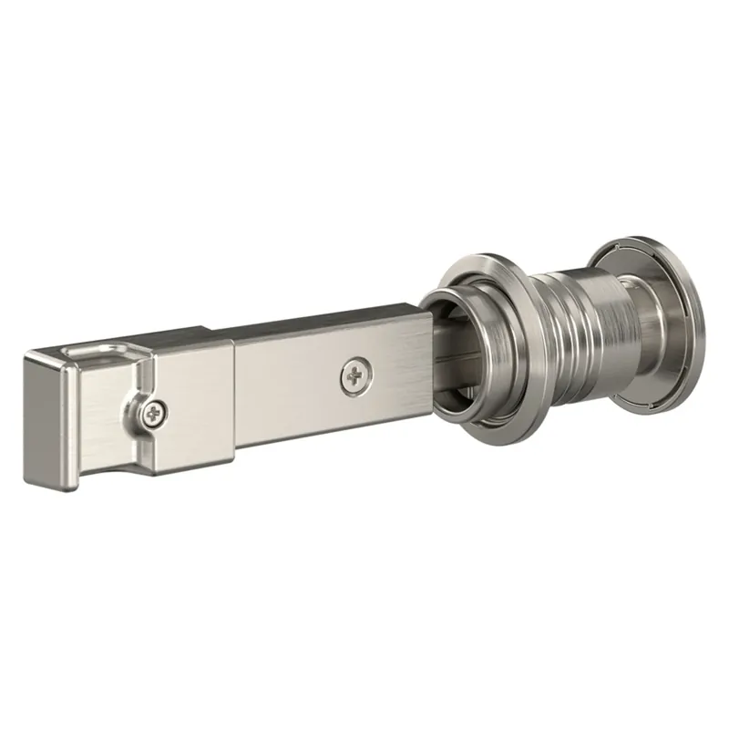 Barn Door Lock For Interior Sliding Barn Door, Satin Nickel