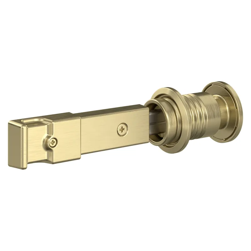 Barn Door Lock For Interior Sliding Barn Door, Brushed Gold