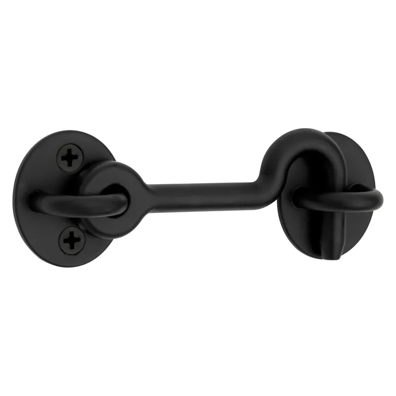 Privacy Door Hook For Interior Sliding Doors, Matte Black