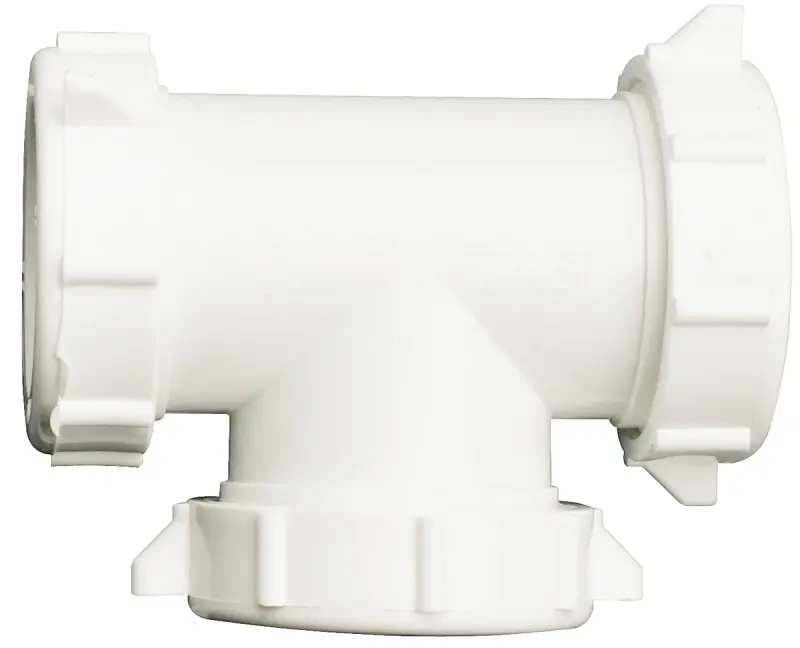 Pp55-6w 1-1/2 Inch Plastic Slip-joint Coupling Tee With Washers And Wing Nuts