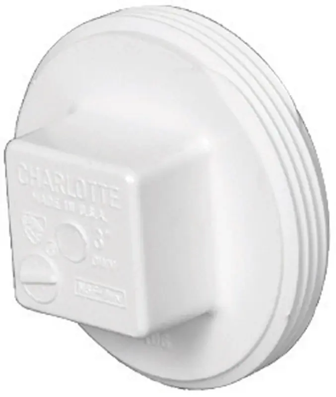 Schedule 40 6 In. Mpt Pvc Clean-out Plug 1 Pk