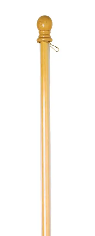 56 Inch X 1 Inch Wood Anti-wrap Flag Pole For Outdoor Display