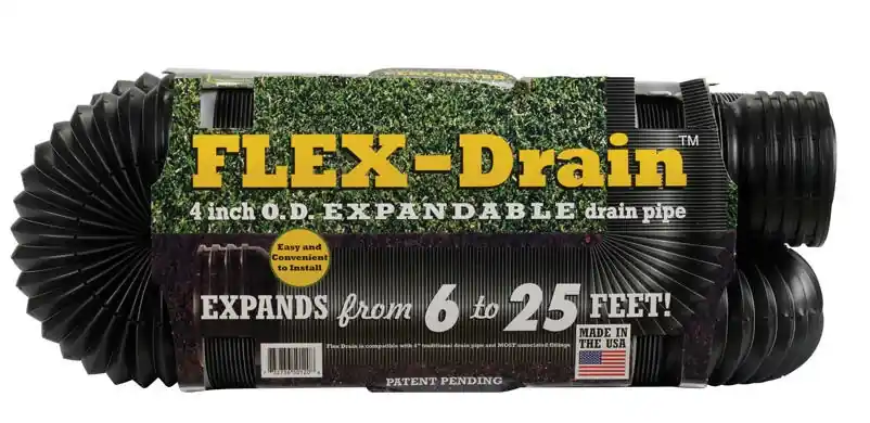 Flex-drain 3-3/4 In. D X 25 Ft. L Poly Drain Pipe
