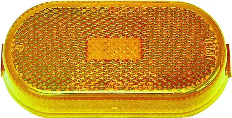 V108wa Amber Marker Light, 12v Incandescent, Oblong Acrylic Lens, Screw Mount