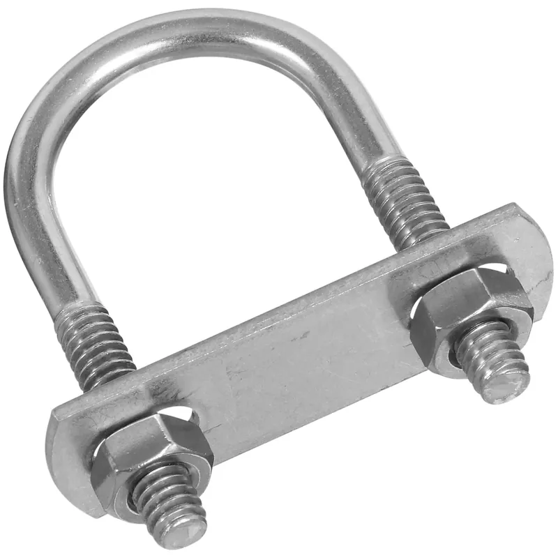 1/4 In. X 1-1/8 In. W X 2-1/4 In. L Coarse Zinc-plated Stainless Steel U-bolt
