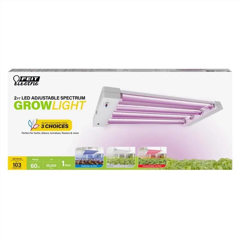 Feit Led Square Connector Led Grow Light Red 60 Watt Equivalence 1 Pk