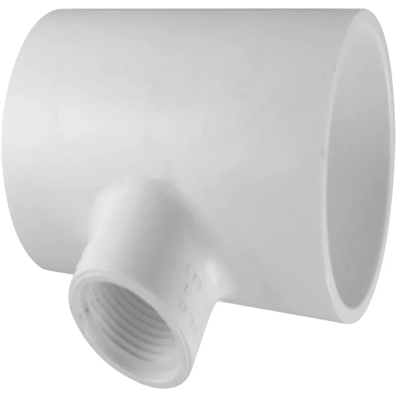 Schedule 40 2 In. Slip X 2 In. D Slip Pvc Reducing Tee 1 Pk
