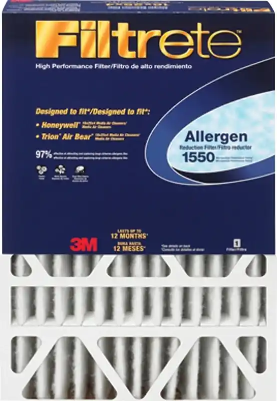 Filtrete 20 In. W X 20 In. H X 4 In. Polyester 12 Merv Pleated Allergen Air Filter 1 Pk