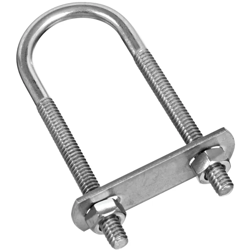 1/4 In. X 1-1/8 In. W X 3-1/2 In. L Coarse Zinc-plated Stainless Steel U-bolt