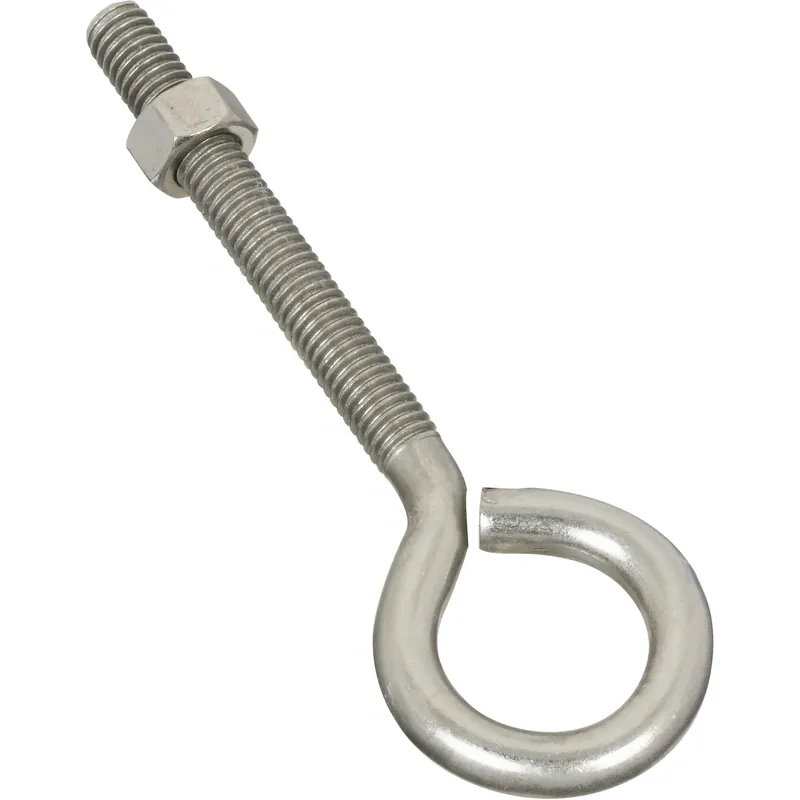 Eye Bolts, Stainless Steel, 3/8 X 5 In.