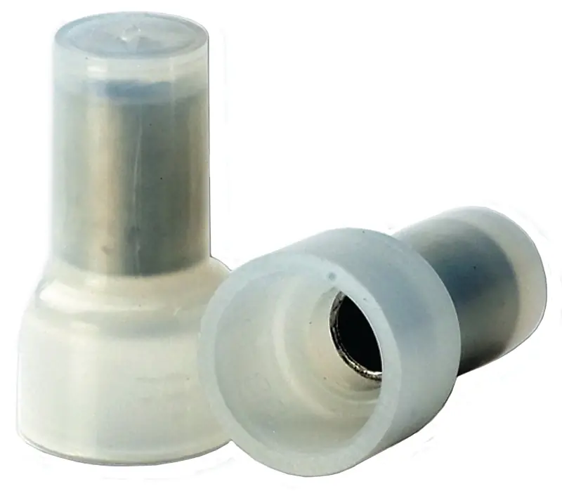 22-14 Ga. Insulated Wire Pigtail Crimp Connector White 10 Pk