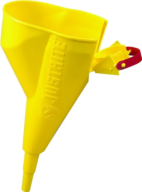 Polypropylene Type I Safety Can Funnel - Heavy-duty Yellow 4.75" Diameter