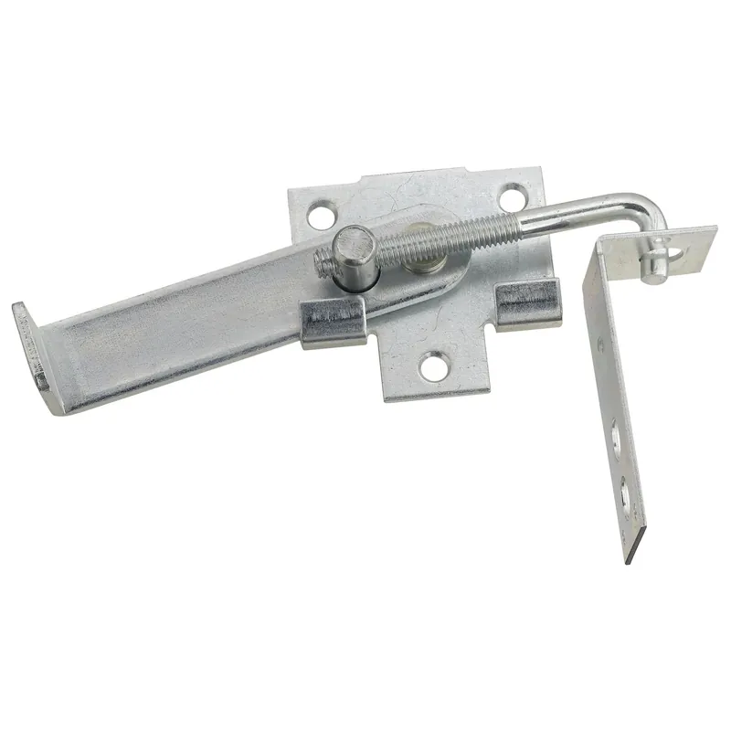Hook Jamb Latch Fits Barn Door Frames 1-1/2 & 3-1/2 In. Thick, Cam-action, Zinc, 4 In.