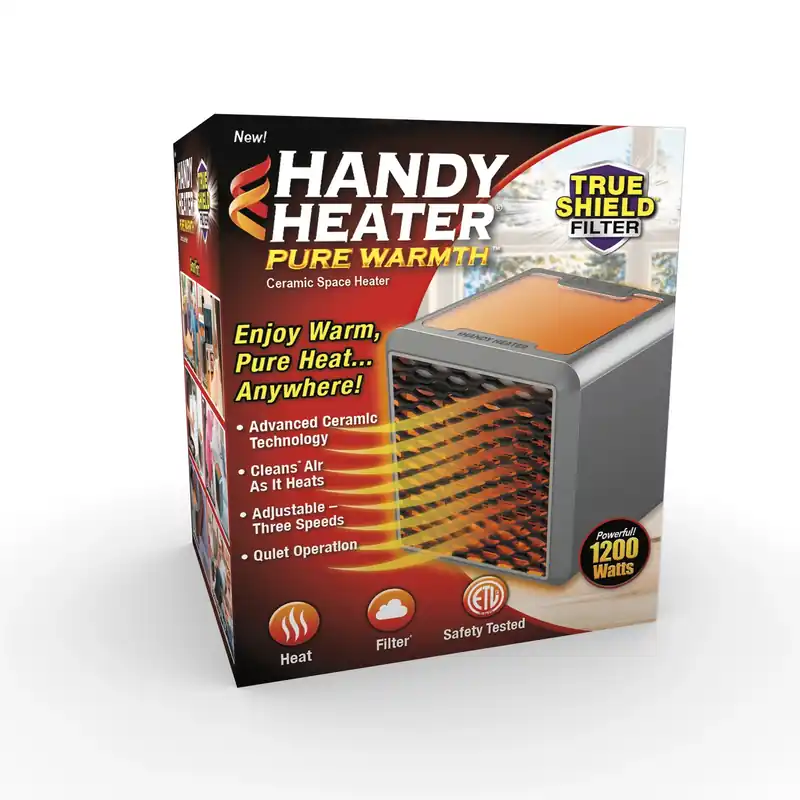 Pure Warmth Ceramic Space Heater, 3 Settings