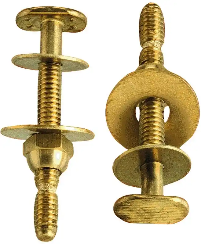 Toilet Bolt Set Brass 2-1/4 In. H X 1/4 In. L - Model Pp830-49