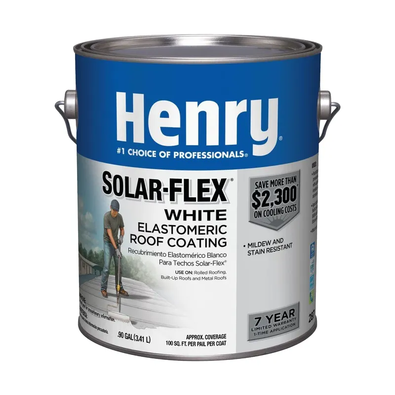 Solar-flex 1 Gallon White Acrylic Latex Elastomeric Roof Coating