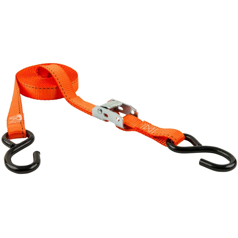 1 In. W X 15 Ft. L Orange Tie Down 400 Lb 1 Pk
