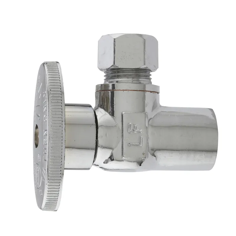1/2 In. Copper Sweat X 3/8 In. Compression Brass Angle Valve